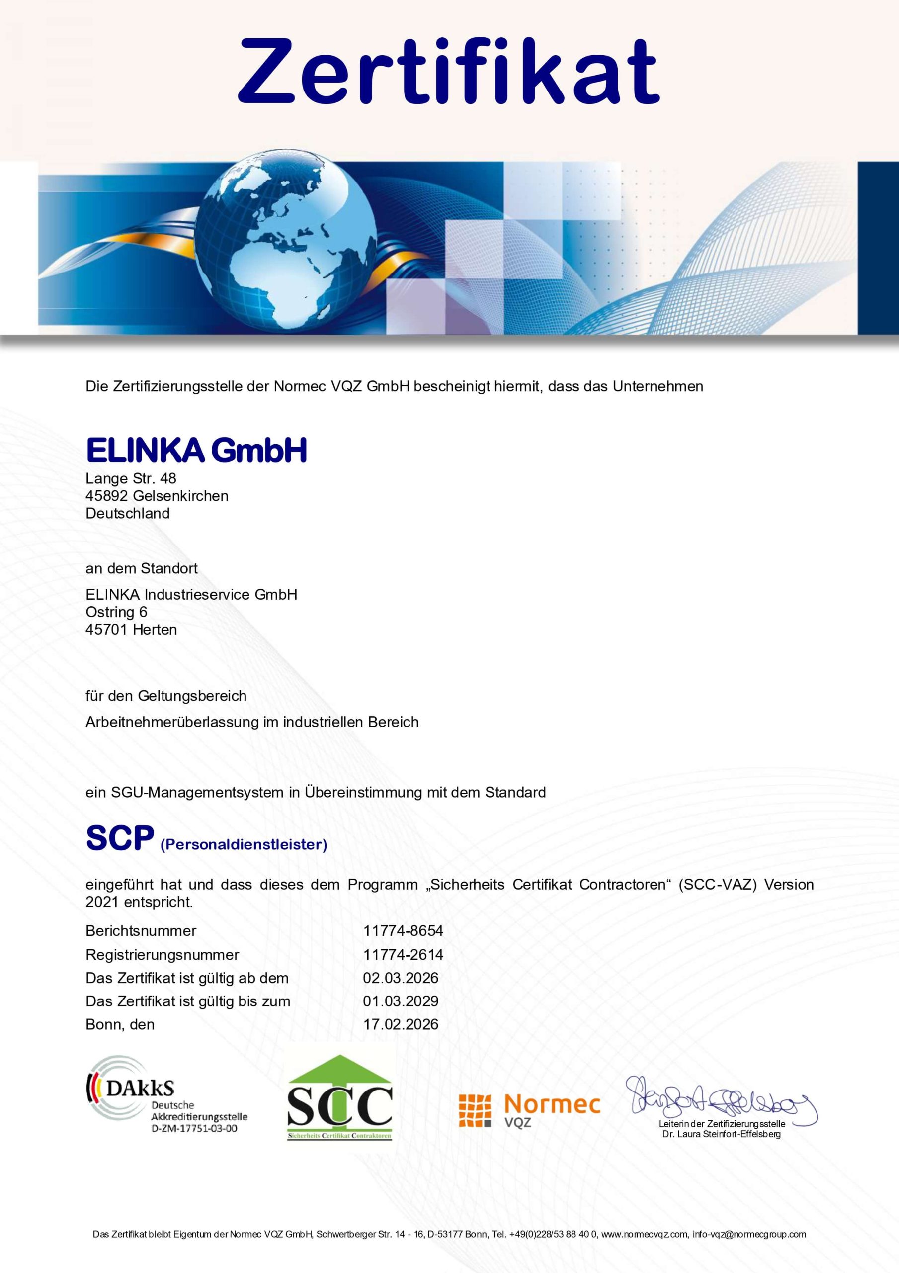 SCP Zertifikat_Industrieservice_gültig bis 01.03.2029_page-0001